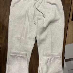 TNA Cozy AF Light Heather Gray Sweatpants